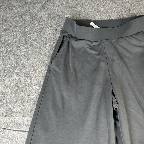 Fabletics Sleek Knit Wide Leg Pants Women’s XS Gray Stretch Athleisure Flaws - Picture 4 of 13
